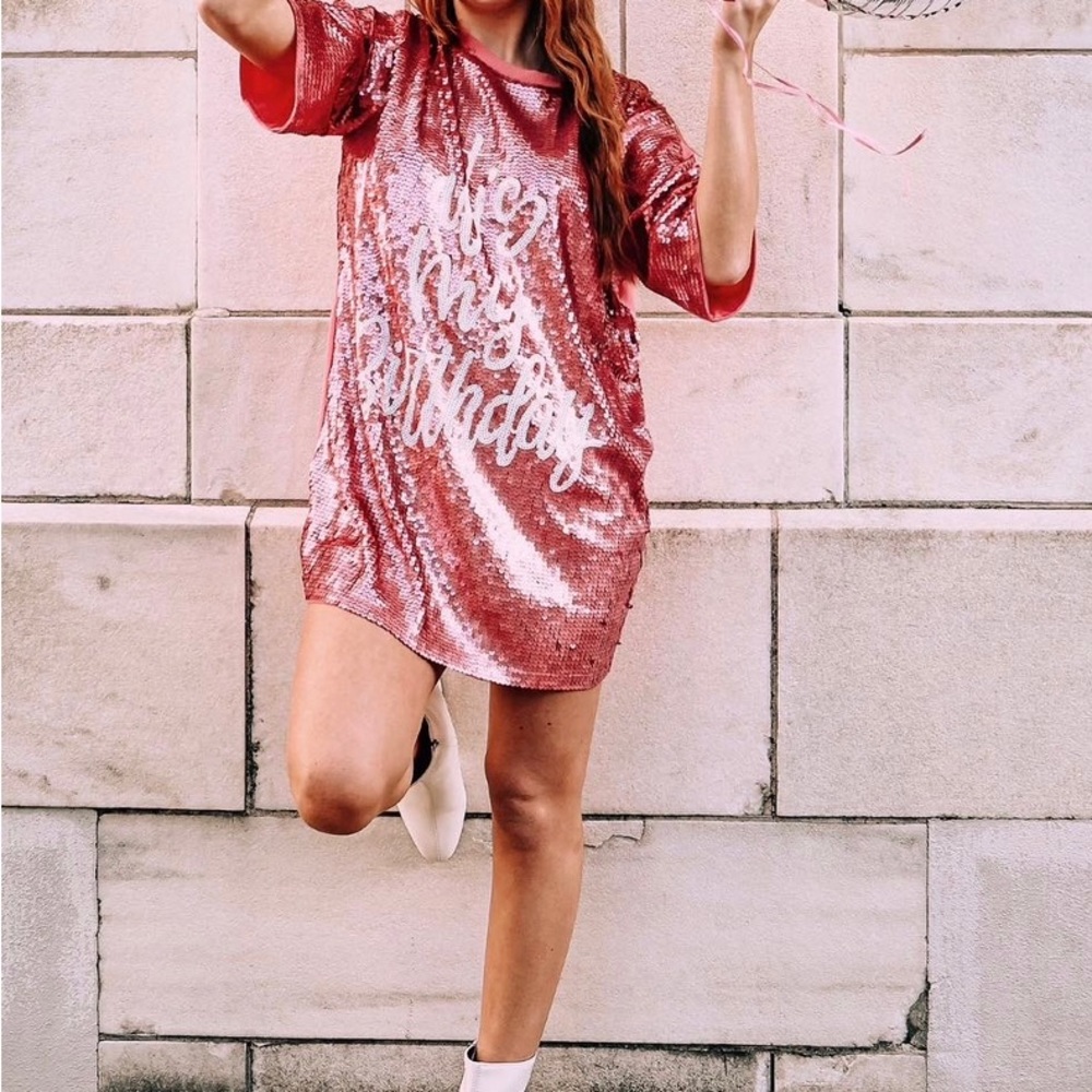 “It’s my birthday” t-shirt dress